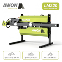Support de Liaison pour Chargeur Hydraulique Moyen LM220 en Acier au Manganèse Complet, Lame Double Fixe, Commande de Cabine, Fonctionnement Sûr