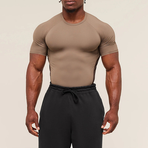 <span class=keywords><strong>T</strong></span>-shirt de compression pour homme de haute qualité, <span class=keywords><strong>t</strong></span>-shirt de compression pour la gym, vêtements d'entraînement à séchage rapide, logo personnalisé, vêtements de sport en gros - Product Image 3