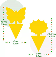 Attrape-insectes efficace non toxique jaune collant colle forte mouche des fruits et piège à guêpes moucheron pour une utilisation dans le jardin