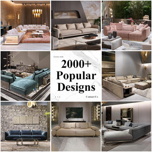 Bespoke apartemen kontemporer, furnitur kenyamanan penuh penyedia kunci putar, desainer Interior, <span class=keywords><strong>Sofa</strong></span> ruang tamu - Product Image 4