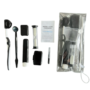 Ensemble de brosses à dents orthodontiques en plastique, 8 pièces dans un kit avec emballage en boîte en plastique - Product Image 1