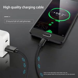 สายชาร์จโทรศัพท์มือถือแบบถักไนลอน ยาว 100 ซม. 3 ฟุต สาย USB Type C สำหรับสมาร์ทโฟน - Product Image 5