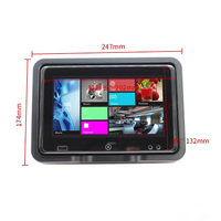 Système de divertissement pour sièges de bus Android avec écrans LCD IPS de 10 et 11,6 pouces, Android Auto, USB, carte SD, GPS, Wi-Fi intégré, TV