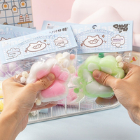 Jouet anti-stress en peluche patte de chat Dopamine, super doux, en caoutchouc, gadget de décompression à l'aspect esthétique soigné