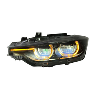 SJC Auto Zubehör für BMW 3er F30 F31 F35 14-18 V2 Zweifarbige Gelb/Weiße Getönte Version Scheinwerfer Plug-and-Play