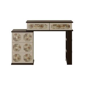 Guji Solid Wood Retro Pattern Dressing <b>Table</b> With Storage Bedroom <b>Makeup</b> Vanity - Product Image 5