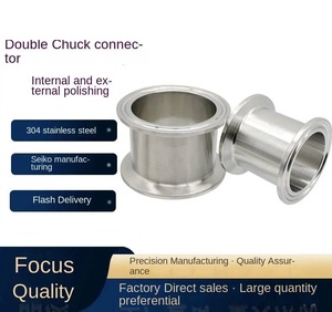 Tùy chỉnh thép không gỉ kẹp đôi chuck Doanh vệ sinh kẹp mặt bích Chuck cuối nhanh chóng kẹp - Product Image 3