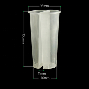 All'ingrosso negozio di tè gemello <span class=keywords><strong>mezza</strong></span> <span class=keywords><strong>tazza</strong></span> 24oz monouso <span class=keywords><strong>tazza</strong></span> di Modulare spessa di plastica con coperchio opzionale - Product Image 4