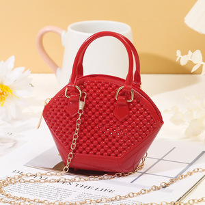 Nouveau <span class=keywords><strong>Sac</strong></span> à Main Mini Chaîne 2025 Couleur Unie Bonbon Perle <span class=keywords><strong>Sac</strong></span> Bandoulière Mignon Été PVC Sacs <span class=keywords><strong>de</strong></span> Créateur Première <span class=keywords><strong>Classe</strong></span> - Product Image 5