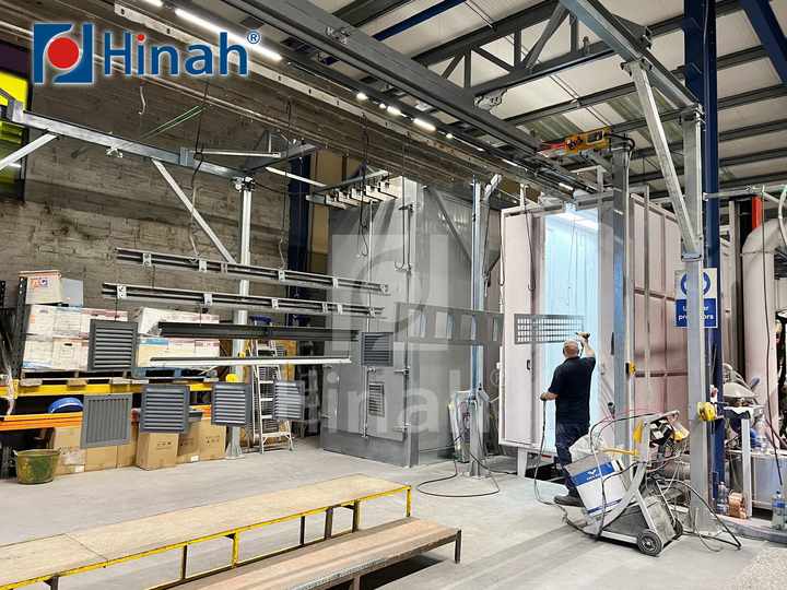cheap price metal door and frame automatic powder coating painting line