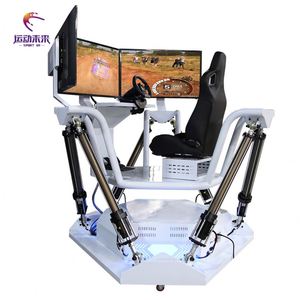 Simulateur de course automobile VR haute performance à six axes et trois écrans avec VR 9D pour parcs VR éducatifs intérieurs/extérieurs à domicile - Product Image 4