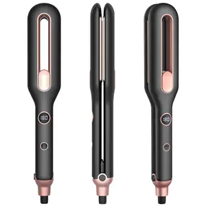 Woman Style 2 In 1 Curling Irons And Flat Iron Temperature Ajustable Styling Tools Multi Professional Ionic Hair Straightener