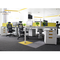 Poste de travail modulaire moderne et écologique en aluminium à 120 degrés, personnalisable, pour bureaux commerciaux – Meilleure vente