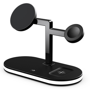 Base de Carga Inalámbrica Multifuncional 3 en 1 con Luz Nocturna y Carga Rápida de 15W para iPhone, Lista para Enviar, UD23 - Product Image 6