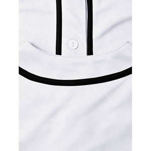 Camiseta de Béisbol Urbana Clásica para Hombre PIHA SPORTS, Manga Corta, Casual, con Botones, Rayas, Cuello en V, Corte Estándar, 100% Poliéster - Product Image 5