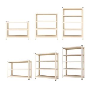 Estantería Metálica Esquinera Ajustable Galvanizada de 3 Niveles para Almacenamiento en Sala de Estar/Habitación - Product Image 3