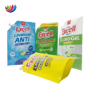 1L <span class=keywords><strong>richiudibile</strong></span> beccuccio stampato personalizzato Stand Up piatto sacchetto di imballaggio di plastica con manico beccuccio sacchetto - Product Image 4