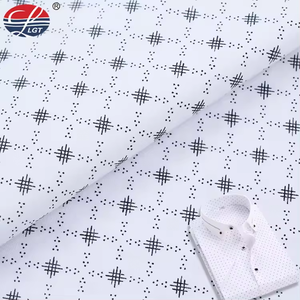 ผ้าพิมพ์ลายพื้นขาวไมโครไฟเบอร์จากใยไผ่ออร์แกนิกสำหรับตัดเย็บเสื้อผ้า - Product Image 1