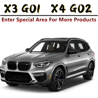 Accessoires de décoration intérieure de voiture Tcart, garnitures de porte intérieures en ABS imitation carbone pour BMW X3 G01 X4 G02 M Sport