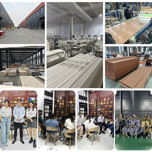 Grande camera da letto di lusso nero composito di plastica impiallacciatura di legno interno in legno scanalato interno WPC rivestimento della parete pannelli fogli - Product Image 5