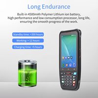 Terminal PDA portable Android10 de 4.0 pouces PDA Pos 2/3/4G 1D/2D/QR, support de code-barres WiFi BT N40 pour supermarché restaurant