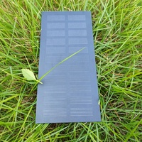Pedido mínimo 1 pieza Mono cristalino 5,5 V para luces pequeños paneles solares negros 5 5 V 180ma Mini Módulo de panel de células solares 1W
