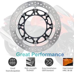 GSXR1300 Oversize 320mm Disco Freno Disque de frein avant flottant en <span class=keywords><strong>T</strong></span> pour Suzuki Hayabusa 1300 GSX-R 2021-2025 - Product Image 3
