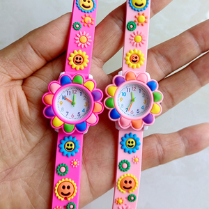 Dessin animé 3D filles garçons licorne papillon Football chat fleurs sirène fête cadeaux montres enfants enfants étudiants belle horloge - Product Image 4