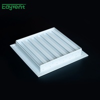 Grille d'aération murale extérieure en aluminium anti-insectes avec moustiquaire, pour l'admission d'air frais dans les espaces résidentiels