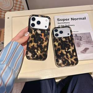 Funda para iPhone 17 Pro Max con Estampado <span class=keywords><strong>de</strong></span> Guepardo y Leopardo, Diseño Retro, TPU Antigolpes, Protectora, Brillante - Product Image 4