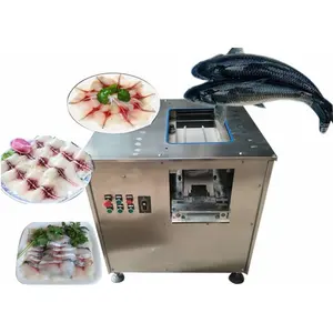 सामन मछली Slicer कटर मशीन मछली पट्टिका Slicer मछली प्रसंस्करण मशीन