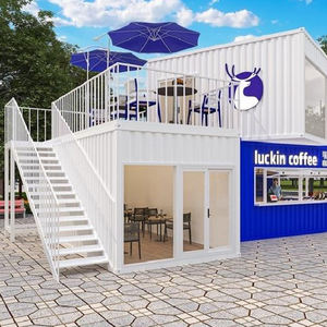 20Ft 40Ft Modular Prefab Portátil Móvil Desmontable Pizza Comestibles Café Comida Restaurante Tienda Contenedor Tienda para la venta - Product Image 3
