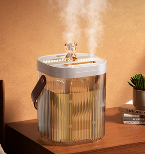 Humidificador de Escritorio para el Hogar y Dormitorio, Gran Capacidad, Luz Ambiental, Doble Boquilla, Super Pulverizador de Niebla - Product Image 1