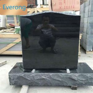 Prix bas chinois impérial gris granit pierre tombale funéraire, nouveau style ange monument cimetière, chine noir granit monuments - Product Image 1