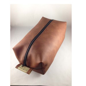 Organizador de baño zZipper de cuero, Kit de aseo de cuero, Kit de cosméticos de afeitar <span class=keywords><strong>Dopp</strong></span>, neceser de cuero - Product Image 2