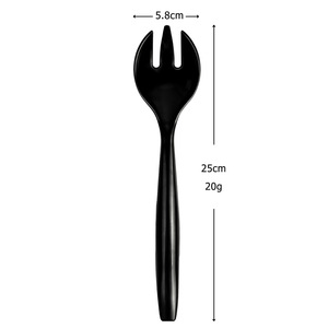 Ensemble d'ustensiles jetables pour banquet, couteau, fourchette, <span class=keywords><strong>cuillère</strong></span>, service de table <span class=keywords><strong>en</strong></span> <span class=keywords><strong>plastique</strong></span> pour événements, avec clip - Product Image 6
