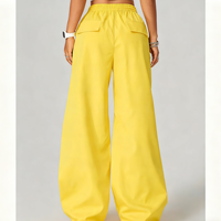 Pantalon Hip Hop Femme Personnalisé Coupe Droite en Polyester/Coton Respirant – Survêtement Streetwear Décontracté Grande Taille