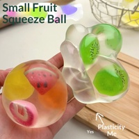Fruitvormige kokosolie stressbal, handgemaakt, kneedbaar, sensorisch fidget-speeltje voor kinderen en volwassenen