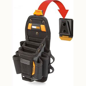 Ceinture à outils robuste BSCI avec sangle réglable, sacoche à outils de grande capacité pour les outils de charpentier et de construction - Product Image 2