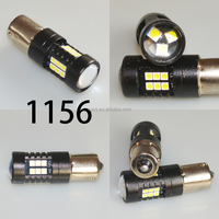 Éclairage intérieur automobile S25 1156 21Led 1156 S25 BA15S P21w 1157 Bay1ds 21SMD 3030 Ampoule LED blanche pour voiture, lumière de recul