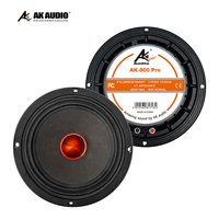 Haut-parleur de voiture milieu de gamme en aluminium AK-800Pro de 8 pouces KSV 38 MM bobine vocale haute puissance plus grande puissance haut-parleur de voiture milieu de gamme