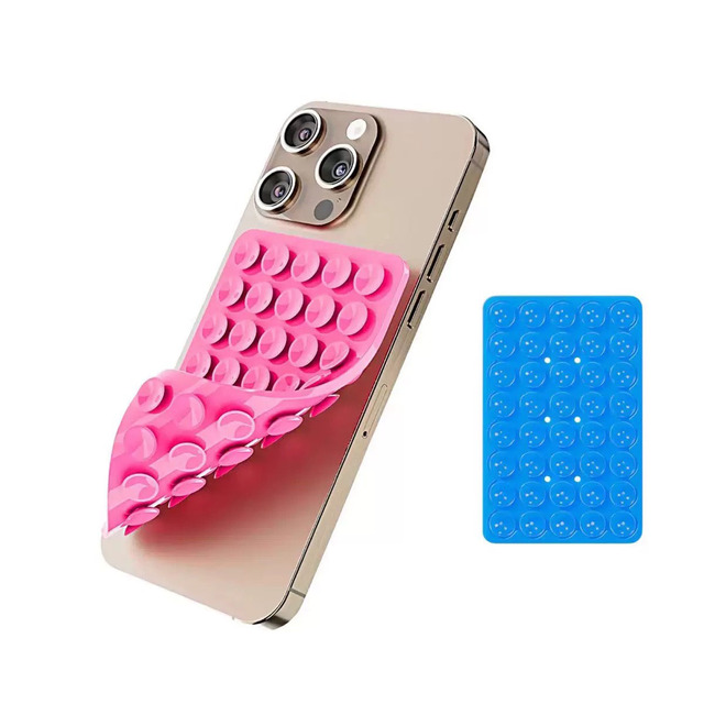 Universal Double-Sided Self-Adhesive Silicone Suction Cup Phone Grip Holder Hands-Free Phone Stand Mount