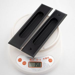真鍮製スライド式プッシュプル納屋ドアハンドル埋め込み木製ドアバルコニーキッチンバスルーム隠しドアハンドル - Product Image 6