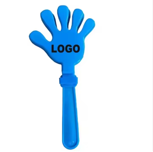 Custom Logo Clap Trap Cheer Toy Plastic Hand Noise Makers Plastic Hand Clappers Promotion Hand Clapper