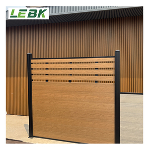 <span class=keywords><strong>180x180</strong></span> cour en plastique-bois clôturé extérieur jardin Villa en plastique jardin Wpc panneau poteau clôture ensemble pour l'extérieur - Product Image 2