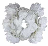 Feuille Artificielle Synthétique Colorée pour Décoration de Mariage et d'Hôtel – Fournisseur d'Usine – Branche de Feuille de Vigne en Plastique Rose, Blanc, Or