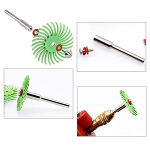 Kit <span class=keywords><strong>de</strong></span> Discos Abrasivos Radiales OEM con Cepillo <span class=keywords><strong>de</strong></span> 3 Vástago y 80 mm # -2500 #   Accesorios <span class=keywords><strong>para</strong></span> Herramientas Rotatorias: Rueda <span class=keywords><strong>de</strong></span> Pulido <span class=keywords><strong>de</strong></span> Precisión - Product Image 5