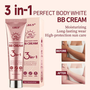Crème <span class=keywords><strong>BB</strong></span> pour le corps SPF 50 PA+++ 3-en-1 éclaircissante hydratante et protectrice contre le soleil, prévient le bronzage pour les climats chauds d'Afrique, 150 ml - Product Image 4