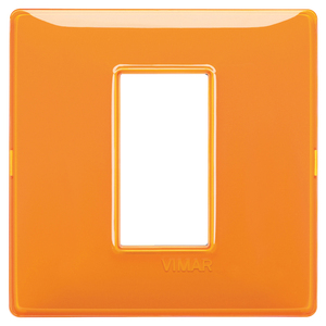 Vimar Orange Wall <b>Switch</b> Plate 8x13cm Single Gang Cover - Product Image 1