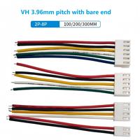 Arnés de Cableado SHANWEI OEM/ODM VH de 3.96mm de Paso, 22AWG, PVC, 2P-6P, Extremo Libre, para Electrodomésticos/Automóviles/Motocicletas - 100MM/200MM/300MM